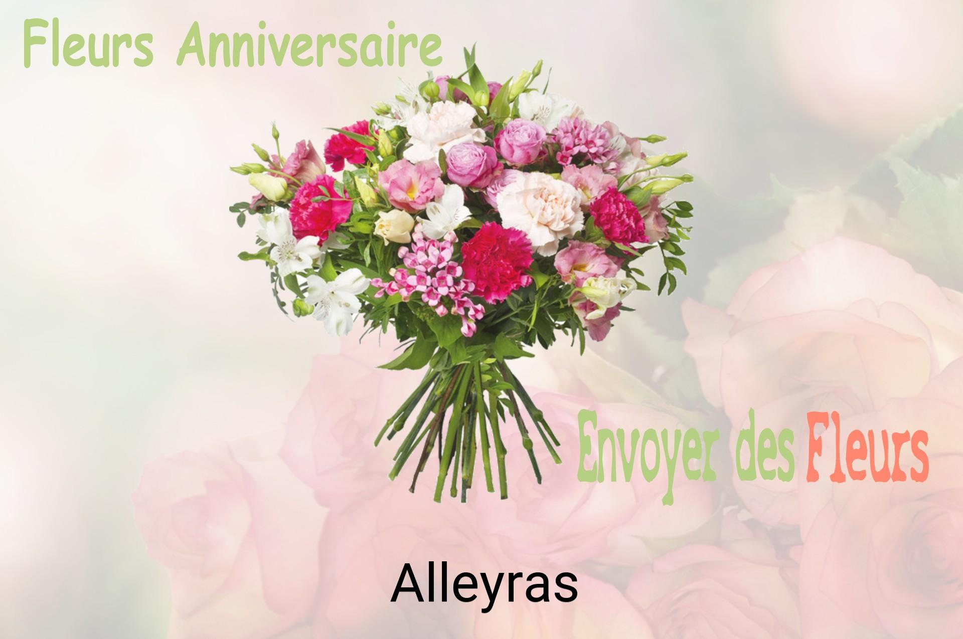 Bouquet de fleurs d’anniversaire livré à Alleyras